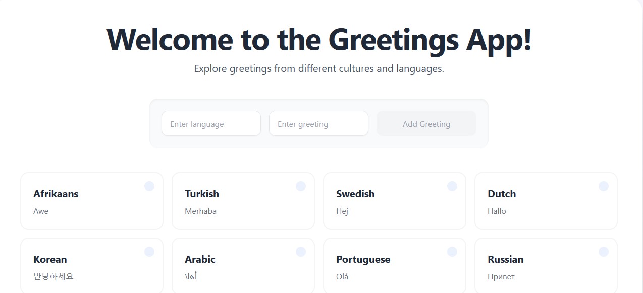 Greetify: View and create greetings (DevSecOps project)